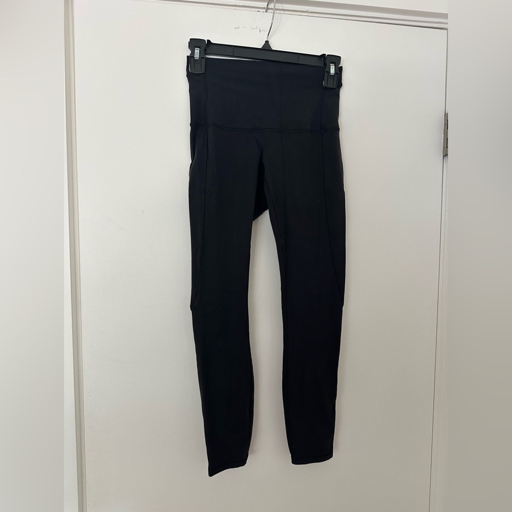 Lululemon Wunder Under High-Rise Tight Luxtreme Black Criss Cross Leggings 4 S